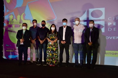 Palco de abertura do Circuito de Cinema de Penedo