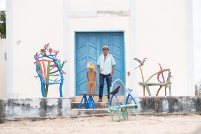 O artista Jasson, grande homenageado pelo Museu Théo Brandão