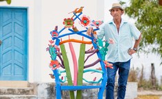 Jasson e sua arte multicolorida