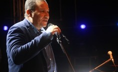 Marcos Moreira na festa de abertura do Festival de Música de Penedo