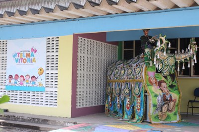 Unidade de Educação Infantil Prof. Telma Vitória (Foto: Blenda Machado)