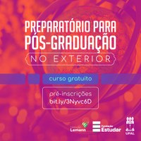 Inscrições abertas para curso gratuito preparatório para pós-graduação