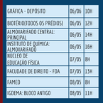Cronograma de dedetização