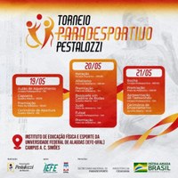 Complexo esportivo da Ufal sedia 1º Torneio Paradesportivo Pestalozzi