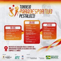 Complexo esportivo da Ufal sedia 1º Torneio Paradesportivo Pestalozzi