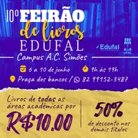 Edufal promove Feirão de Livros no Campus A. C. Simões