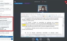 Print da reunião do Consuni