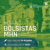 Museu de História Natural abre seleção para novos bolsistas