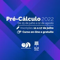 Inscrições abertas para curso gratuito de Pré-Cálculo a distância