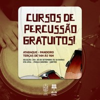 Escola de Artes recebe palestra de Ney Rosauro e promove curso de percussão