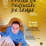 Escola Técnica de Artes promove oficina gratuita de percussão de samba