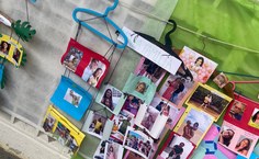 Familiares e cuidadores acompanharam as produções das crianças