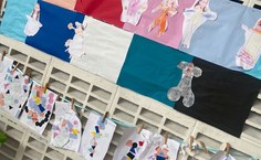 Familiares e cuidadores acompanharam as produções das crianças