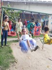 Crianças do Telma Vitória participando do Dia de Quem Cuida de Mim