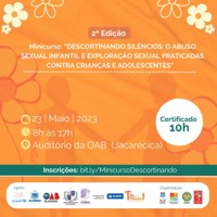 Minicurso sobre combate à exploração sexual infantil começa dia 23