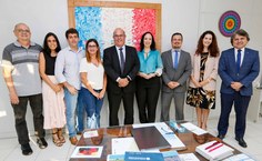 Docentes da Ufal, presidente Fernando Tourinho, procurador-geral Filipe Lobo e o juiz Alberto Jorge Foto Adeildo Lobo