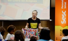 Crianças do Colégio de Aplicação da Ufal visitam Bienal e se encantam