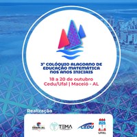 Inscrições abertas para Colóquio Alagoano de Educação Matemática
