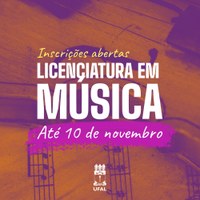 Curso de Música abre processo seletivo para novos estudantes