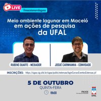 Meio ambiente lagunar em Maceió é tema de live do projeto Mar e Laguna