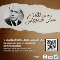 Cosmovisão poética e social de Jorge de Lima é tema de palestra