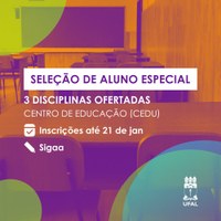 Centro de Educação abre inscrições para aluno especial de doutorado