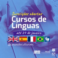 Casas de Cultura abrem mais de 400 vagas em cursos de línguas