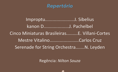 Repertório do concerto
