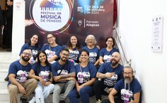 Parte da equipe de comunicação do Femupe