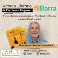 Acervo de escritores alagoanos será uma das atrações da FliBarra