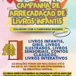 Campanha de arrecadação de livros infantis recebe doações até esta quinta (7)