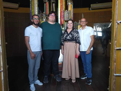 Visita de Vitalino Neto foi acompanhada pela equipe do Museu Théo Brandão