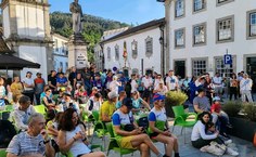 Concerto de música instrumental brasileira na praça Moraes de Carvalho, Vouzela-Portugal