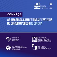 Conheça as mostras competitivas e os festivais do Circuito Penedo de Cinema