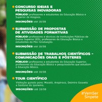 Sinpete 2024 segue com inscrições abertas em diferentes modalidades. Saiba como participar!