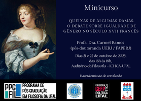 Minicurso debate igualdade de gênero no século XVII Francês