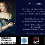Minicurso debate igualdade de gênero no século XVII Francês