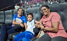 Atividade do Mar à Vista levou crianças ao cinema