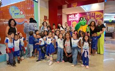 Atividade do Mar à Vista levou crianças ao cinema