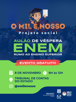 Projeto 'O Mil é Nosso' abre inscrições para aulão gratuito para o Enem