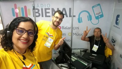 O Bienal no Ar estreia já na abertura oficial do evento, no dia 31 de outubro, com transmissão das 18h às 20h.