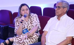 Professora Rosaline Mota e o diretor da Fundepes, Edson Bento