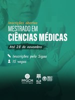 Ufal abre seleção para 15 vagas no mestrado em Ciências Médicas