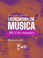 Ufal abre seleção para nova turma do curso de licenciatura em Música