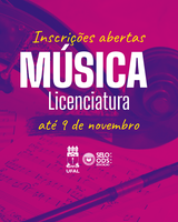 Ufal prorroga inscrições para seleção do curso de licenciatura em Música