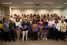 Reunião nacional dos coordenadores da UNA-SUS, realizada em Brasília, no início deste mês