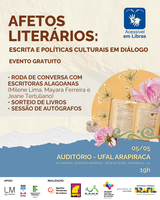 Ufal em Arapiraca sediará encontro entre literatura, afetos e políticas culturais