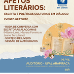 Ufal em Arapiraca sediará encontro entre literatura, afetos e políticas culturais