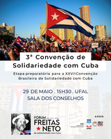 3ª Convenção Alagoana de Solidariedade com Cuba será realizada na Ufal