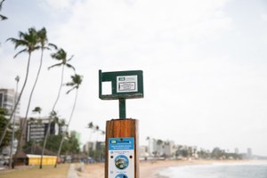 Pesquisa usa equipamento para monitorar litoral com participação da população Pesquisa usa equipamento para monitorar litoral com participação da população